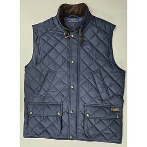 Polo Ralph Lauren Men's Quilted Full Zip Snap Vest Large